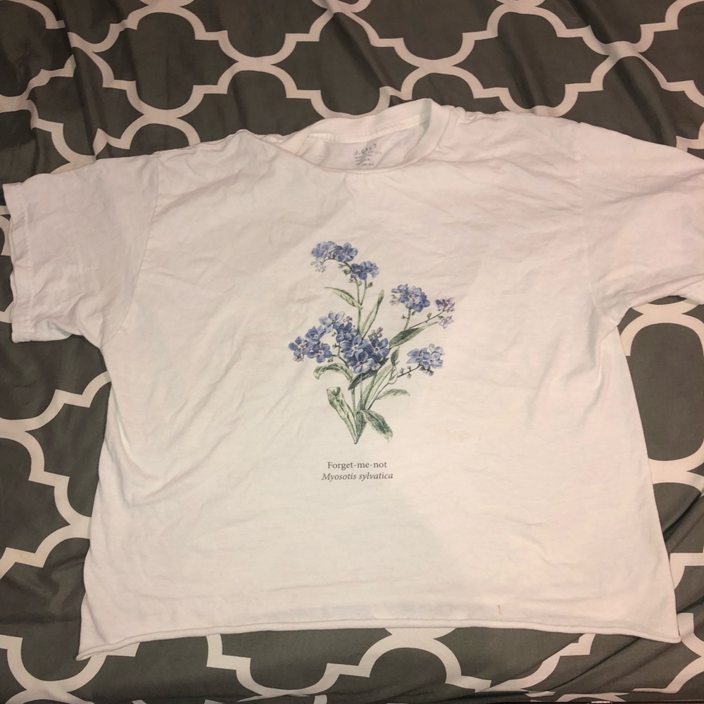 Brandy Melville forget me not crop top